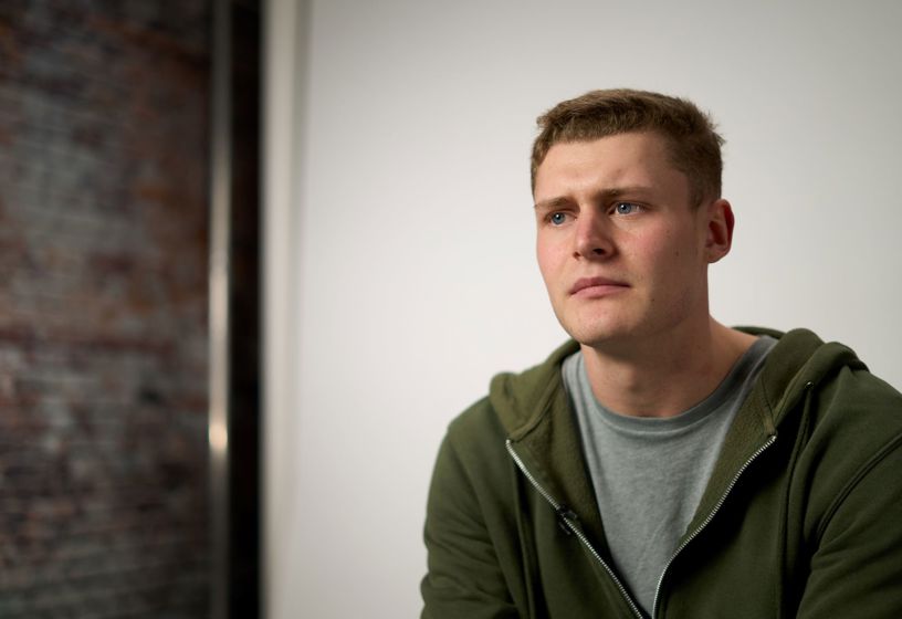 Behind the scenes photo of Josh