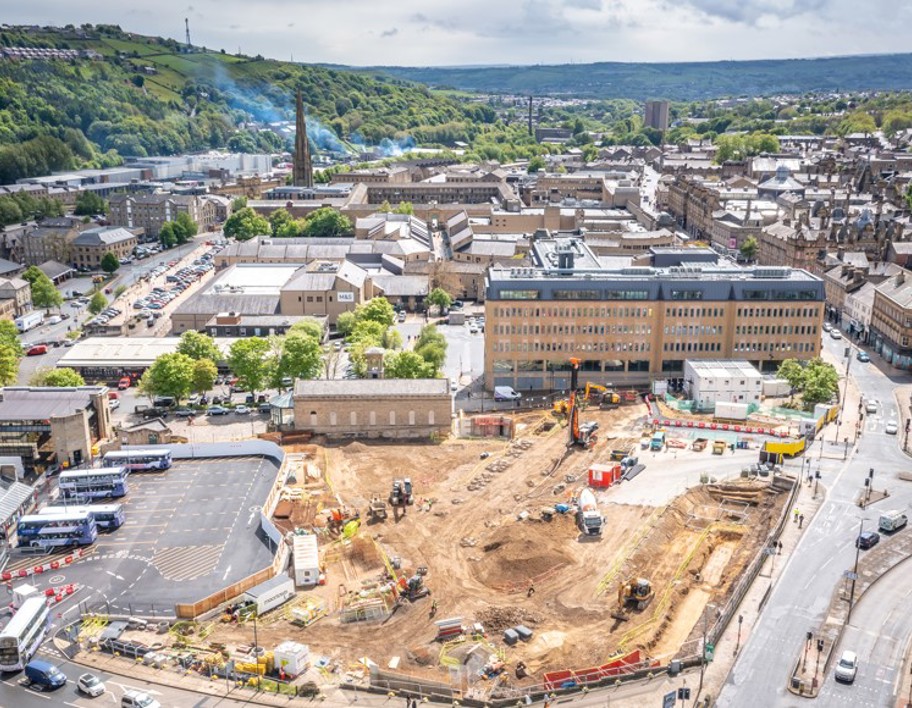 Construction at Halifax bus station