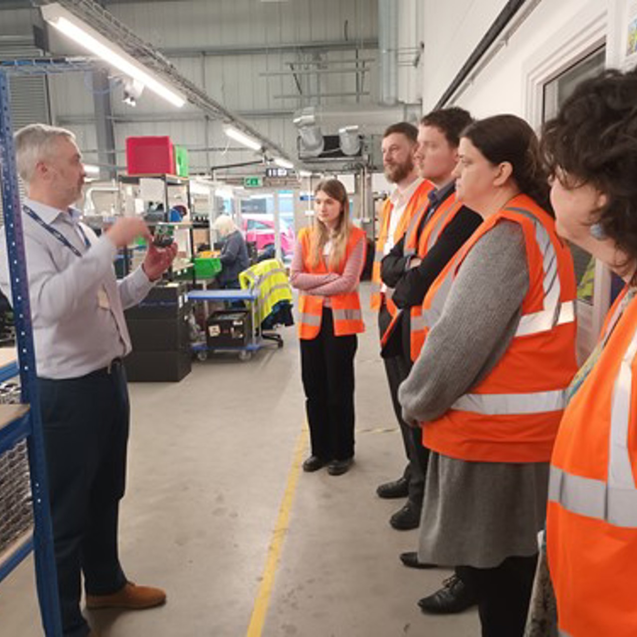 Workers In High Vis Jacket