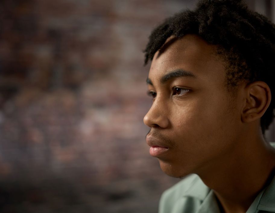 Behind the scenes photo of Caleb