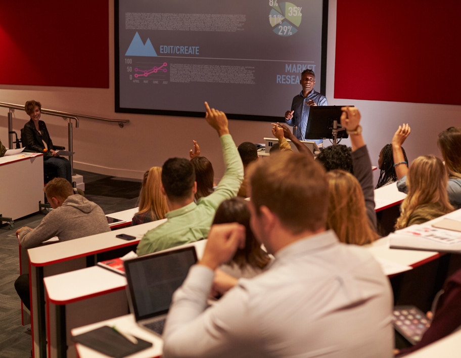University Students In a Lecture theatre