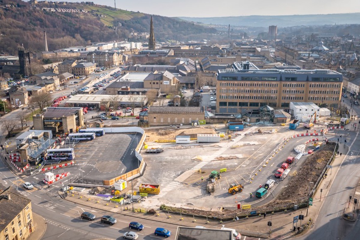 Construction at Halifax bus station
