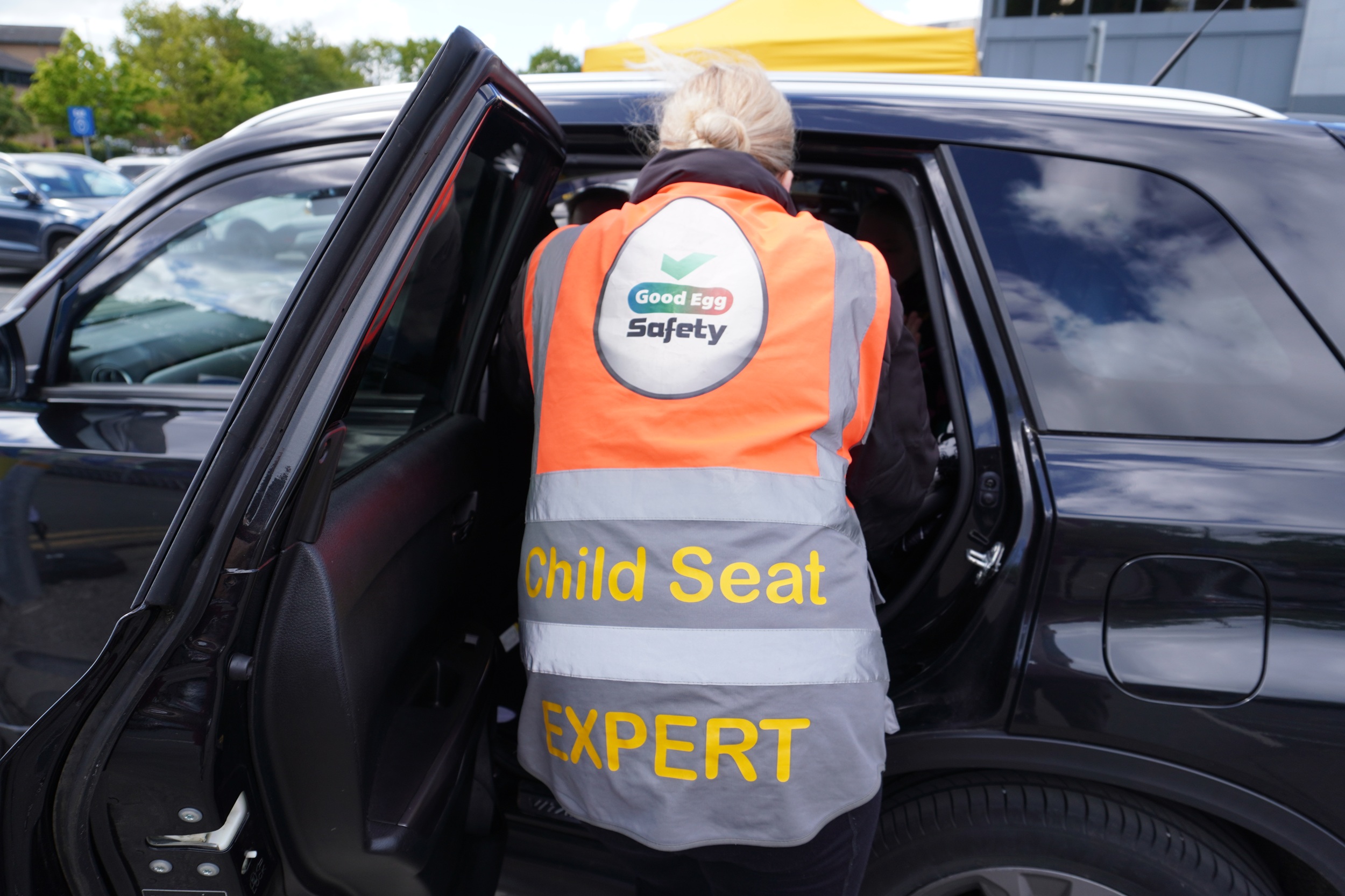 Car seat check black car