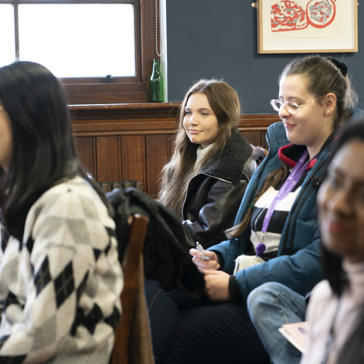 Graduates listen to talk