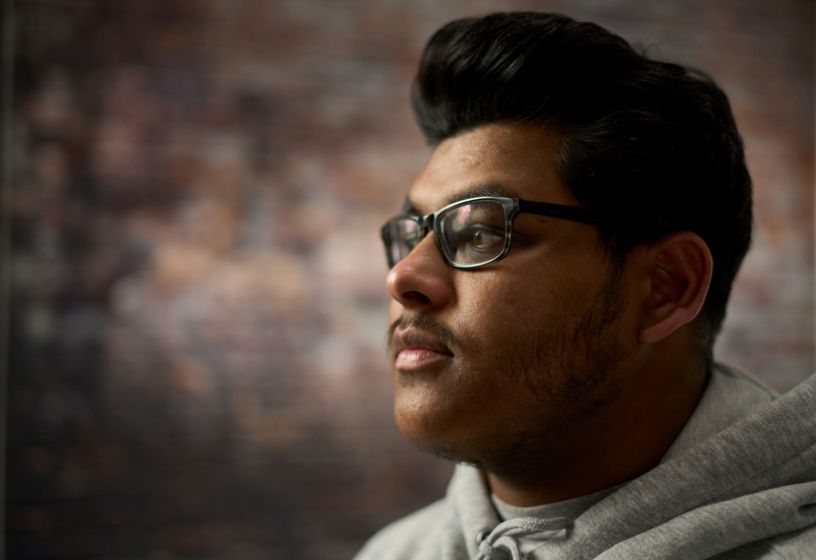 Behind the scenes photo of Kabir