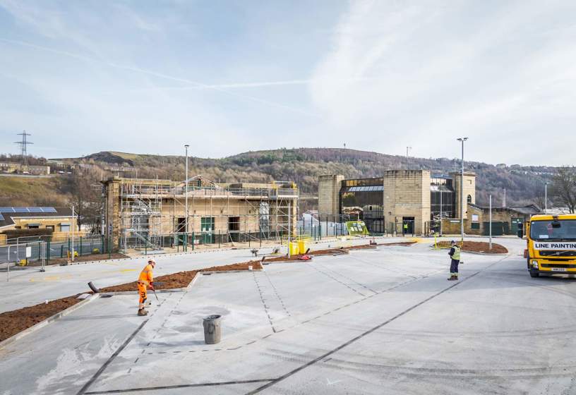 Construction at Halifax bus station
