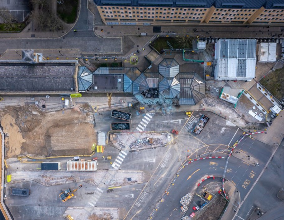 Construction at Halifax bus station