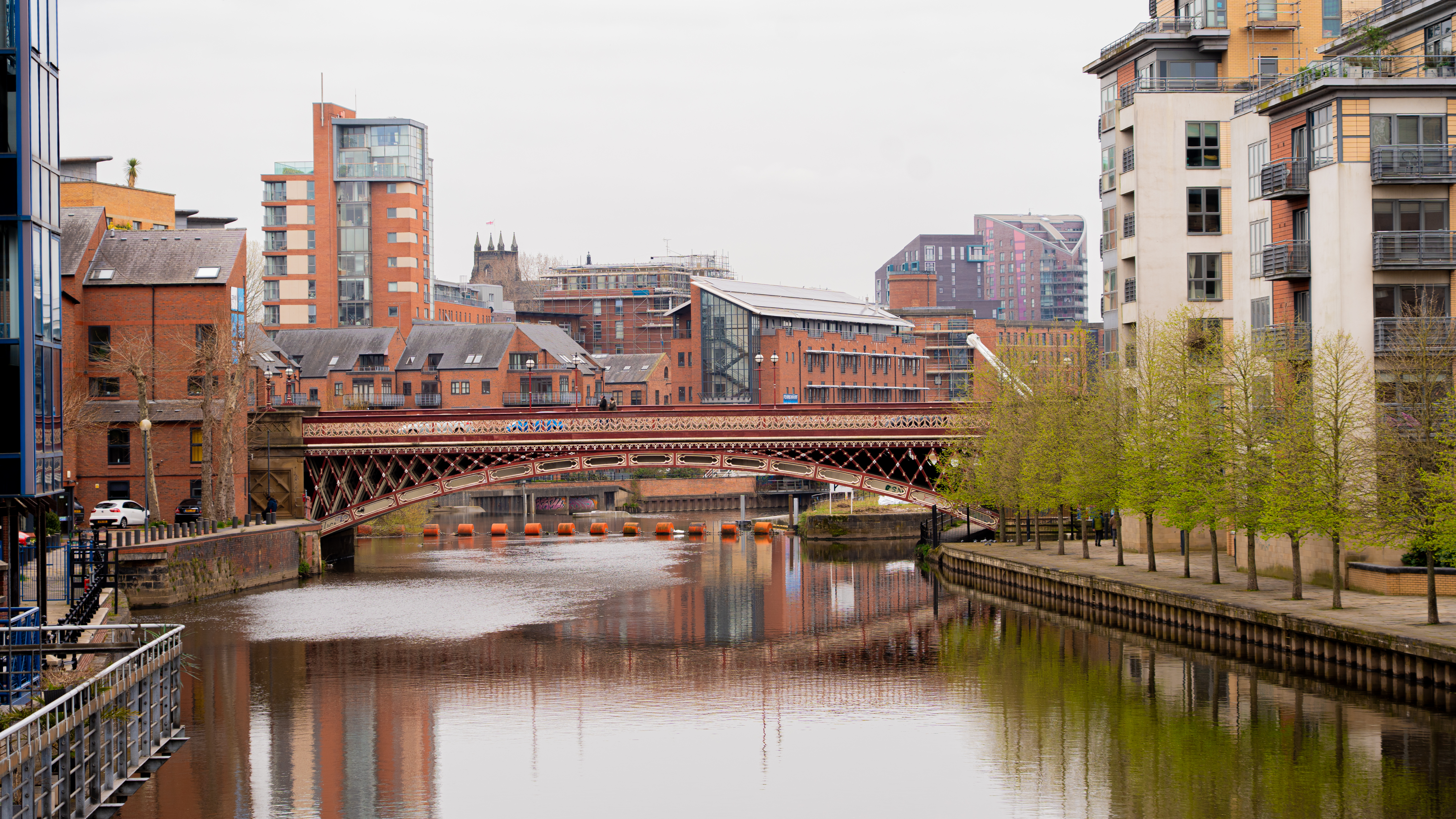 View of Leeds Dock and the River Aire