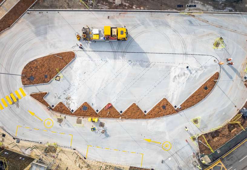 Construction at Halifax bus station