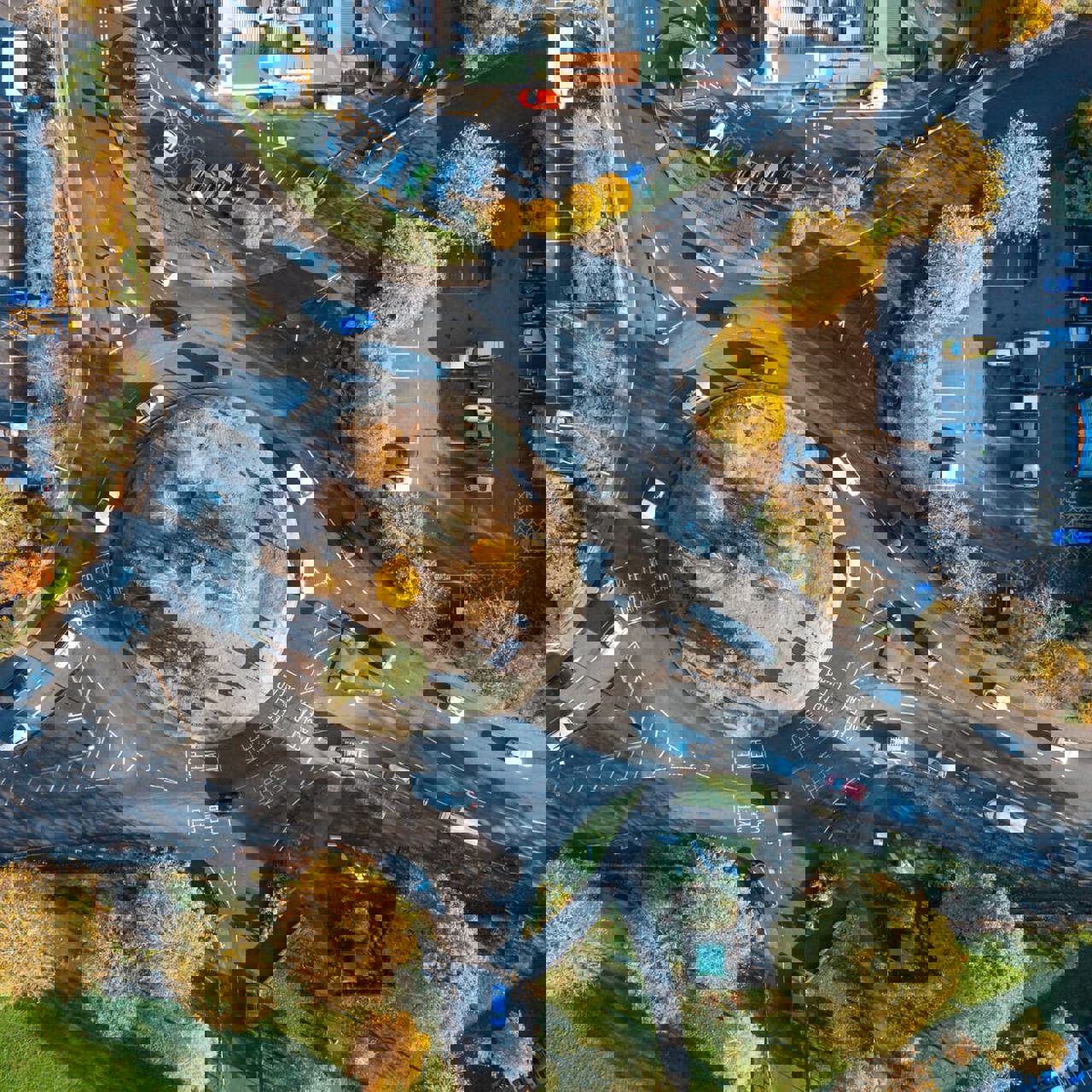 Aerial image of the A639 Pontefract in Wakefield